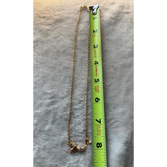 New Mermaid necklace stainless steel with crystal's in gold color - Picture 4 of 6